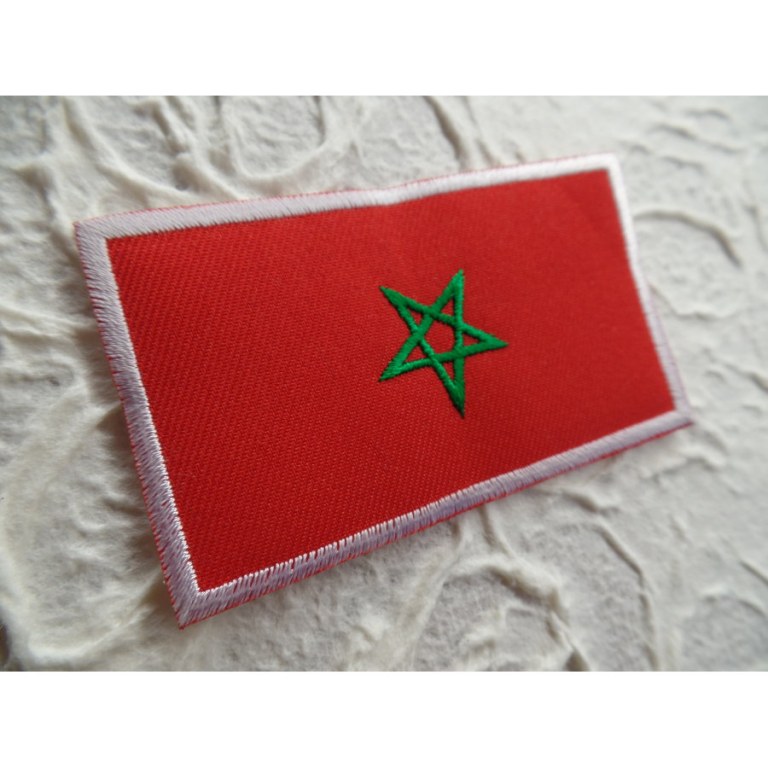 Ecusson drapeau Maroc