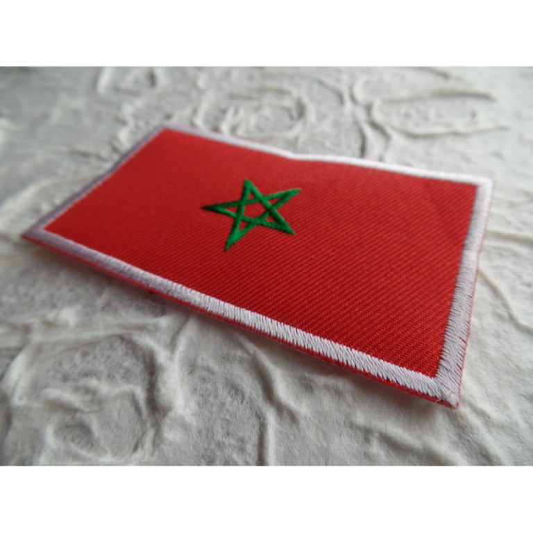 Ecusson drapeau Maroc