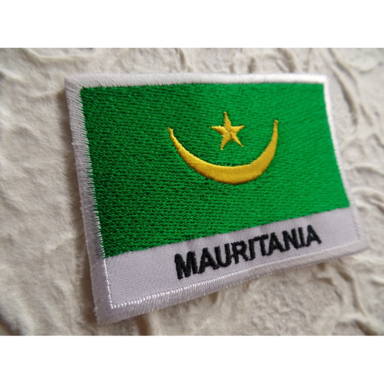 Ecusson drapeau Mauritanie