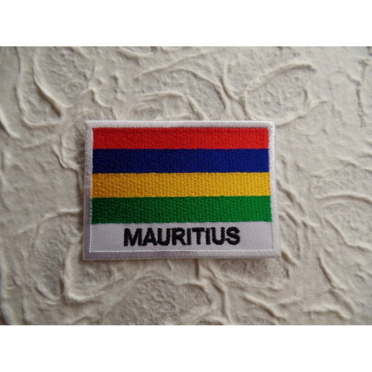 Ecusson drapeau Maurice