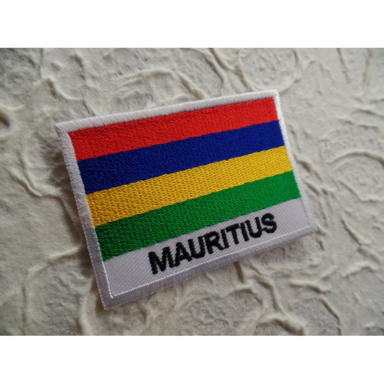 Ecusson drapeau Maurice