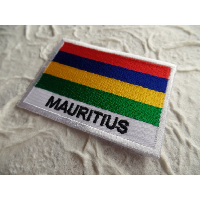 Ecusson drapeau Maurice