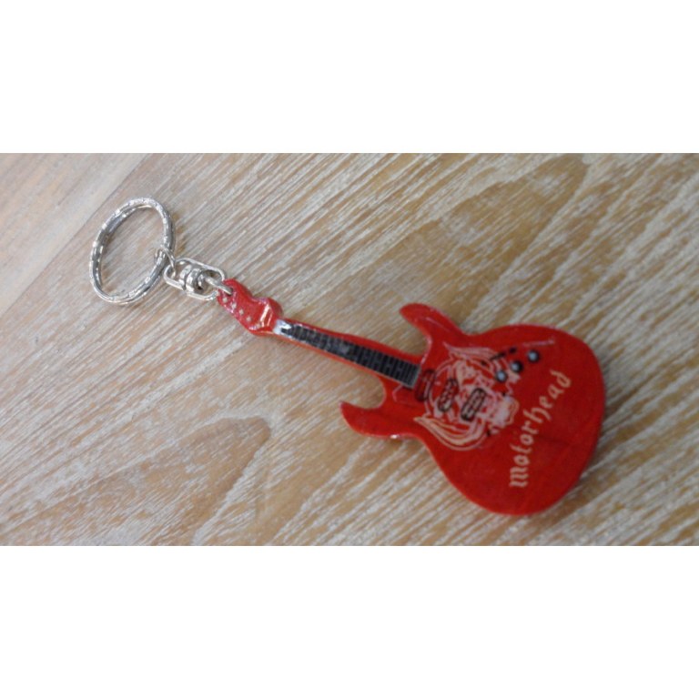 Porte clés rouge guitare motörhead