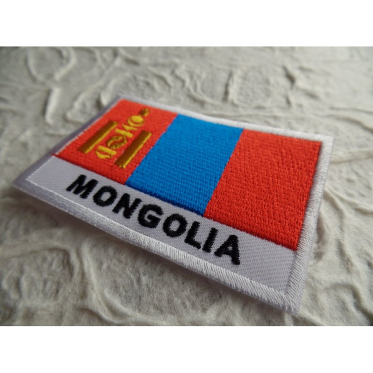 Ecusson drapeau Mongolie