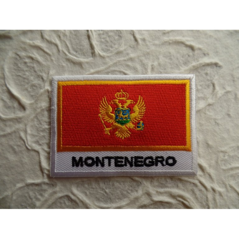 Ecusson drapeau Montenegro