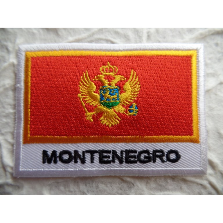 Ecusson drapeau Montenegro