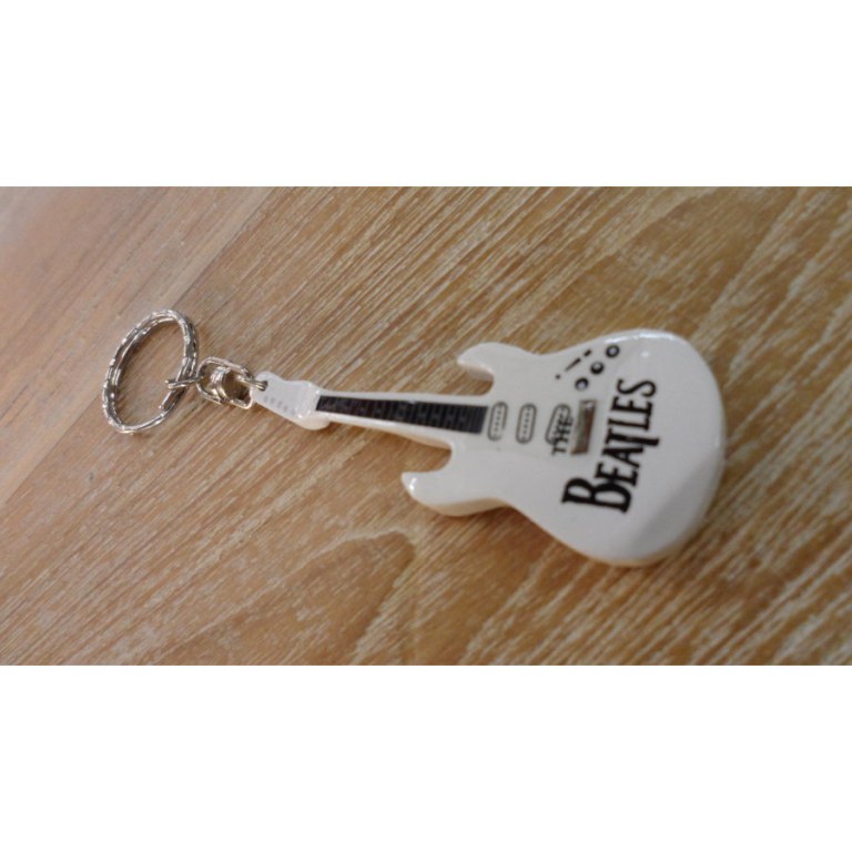 Porte clés blanc guitare Beatles