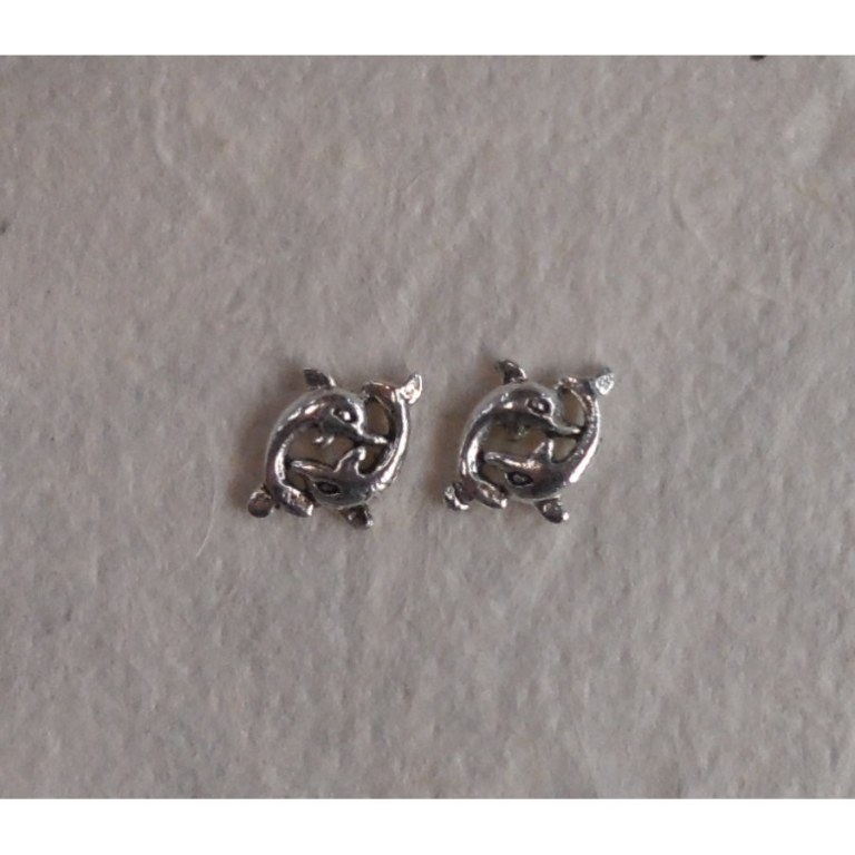 Boucles d'oreilles les 2 dauphins