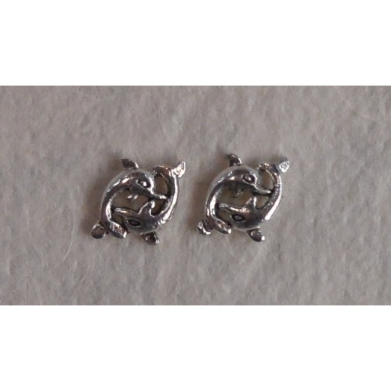 Boucles d'oreilles les 2 dauphins