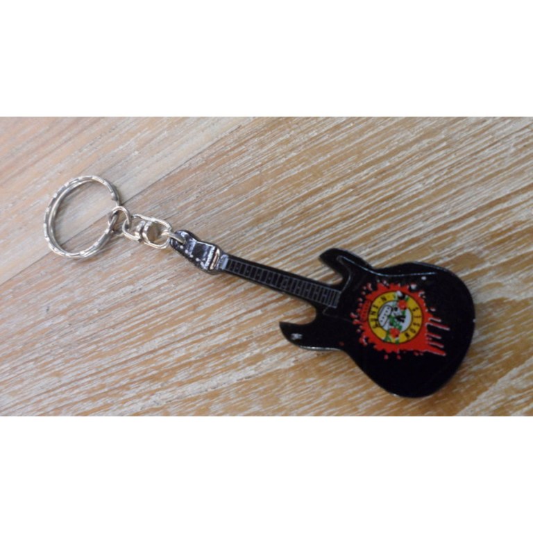 Porte clés noir guitare Guns N' Roses