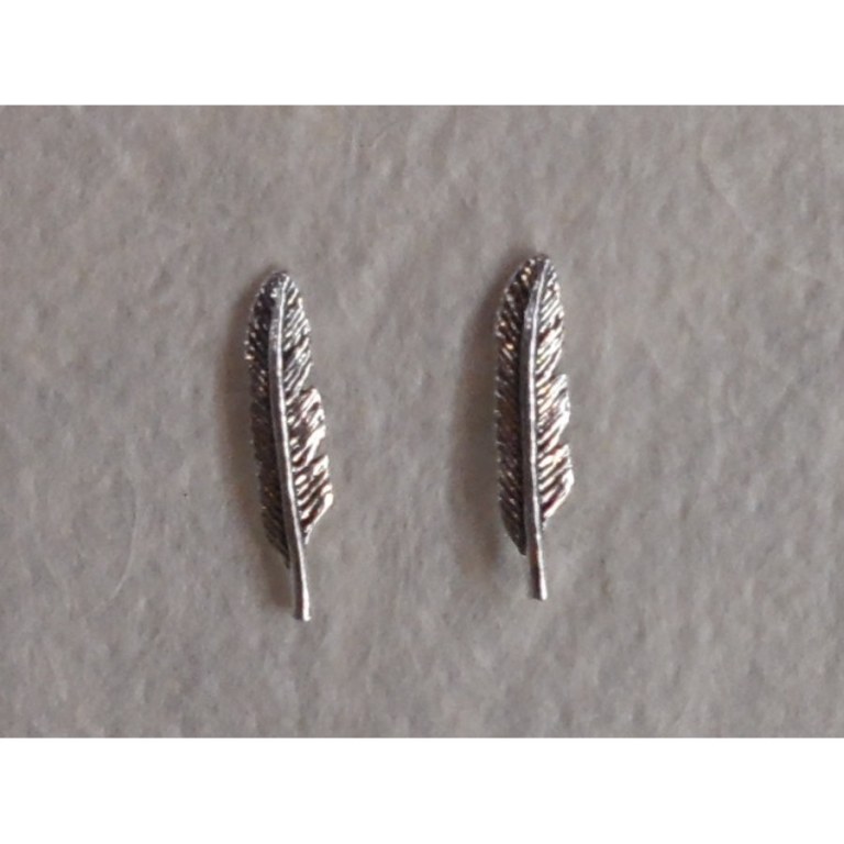 Boucles d'oreilles plume