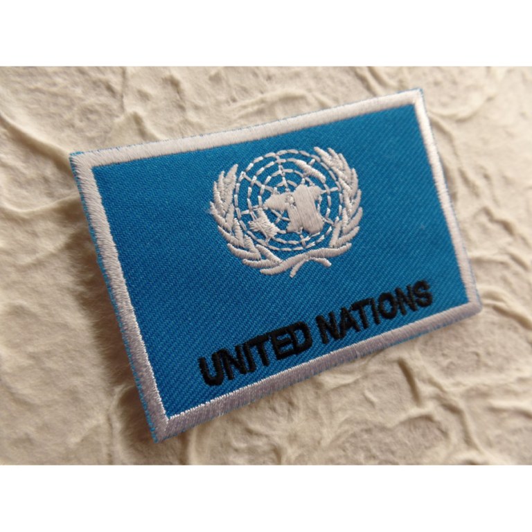 Ecusson drapeau Nations unies