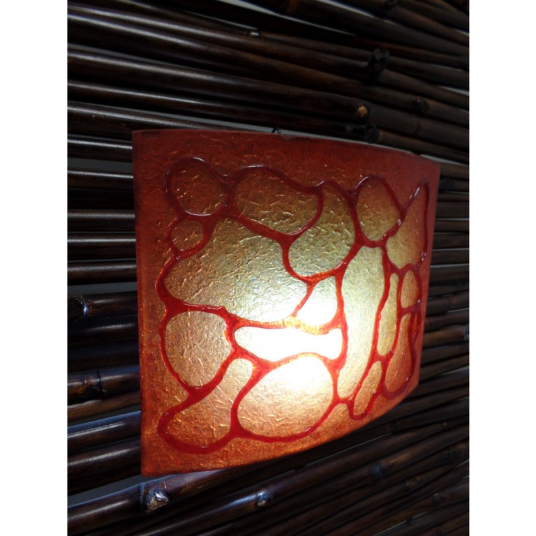 Lampe murale caramel