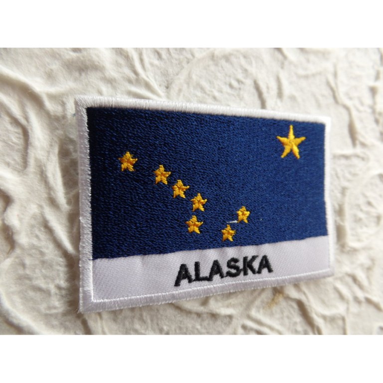 Ecusson drapeau Alaska