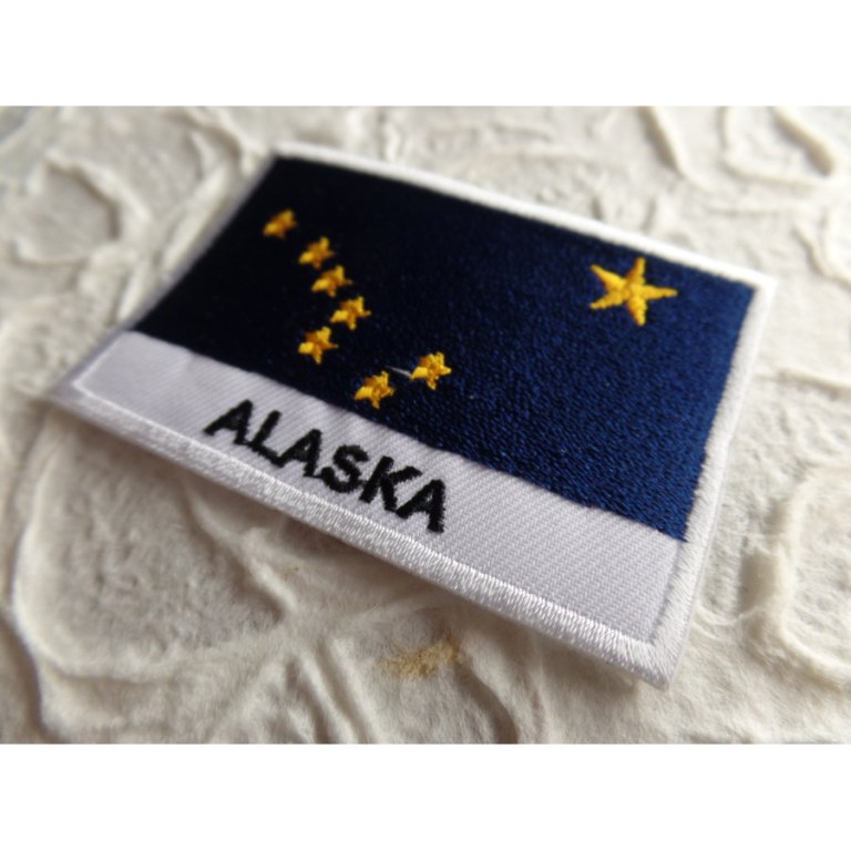 Ecusson drapeau Alaska