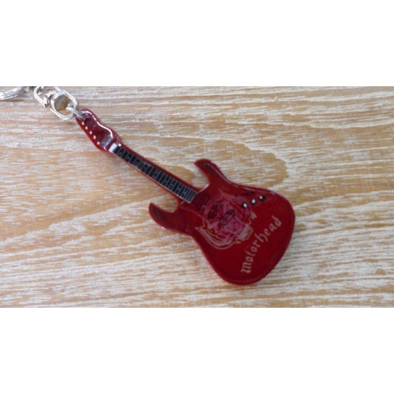 Porte clés bordeaux guitare motörhead