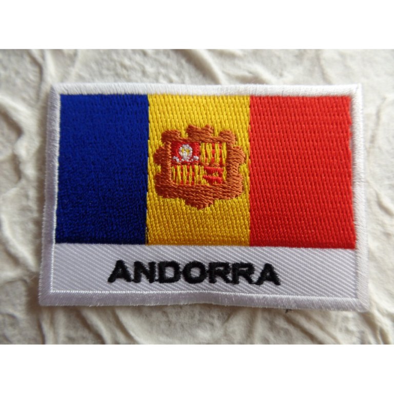 Ecusson drapeau Andorre