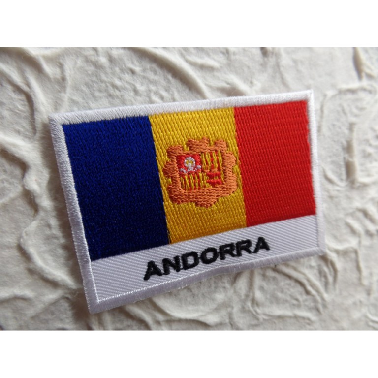 Ecusson drapeau Andorre