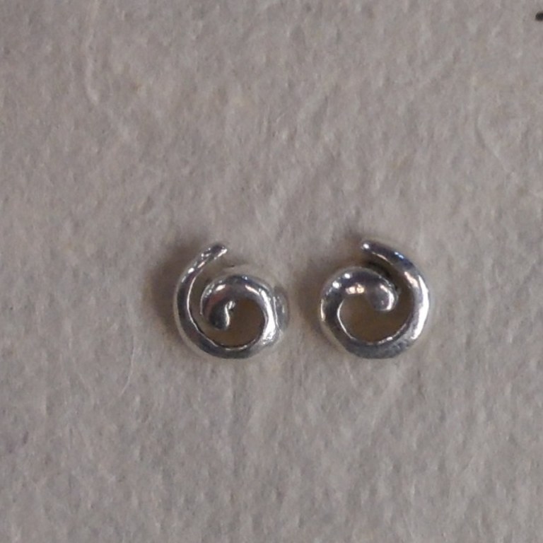 Boucles d'oreilles spirale