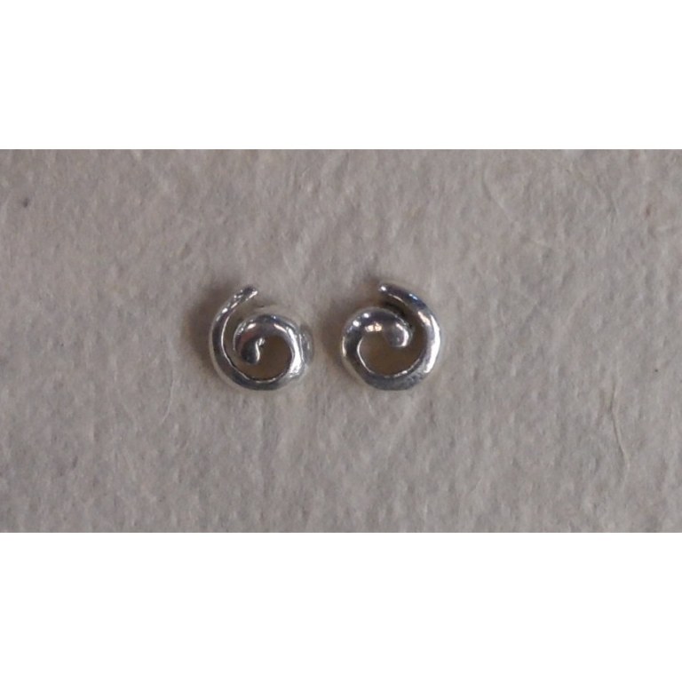 Boucles d'oreilles spirale