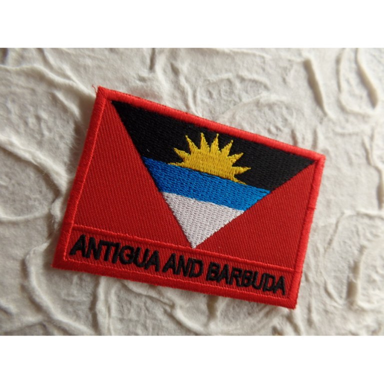 Ecusson drapeau Antigua et Barbuda