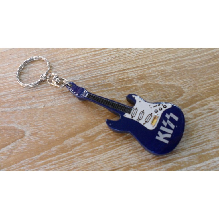Porte clés bleu guitare Kiss