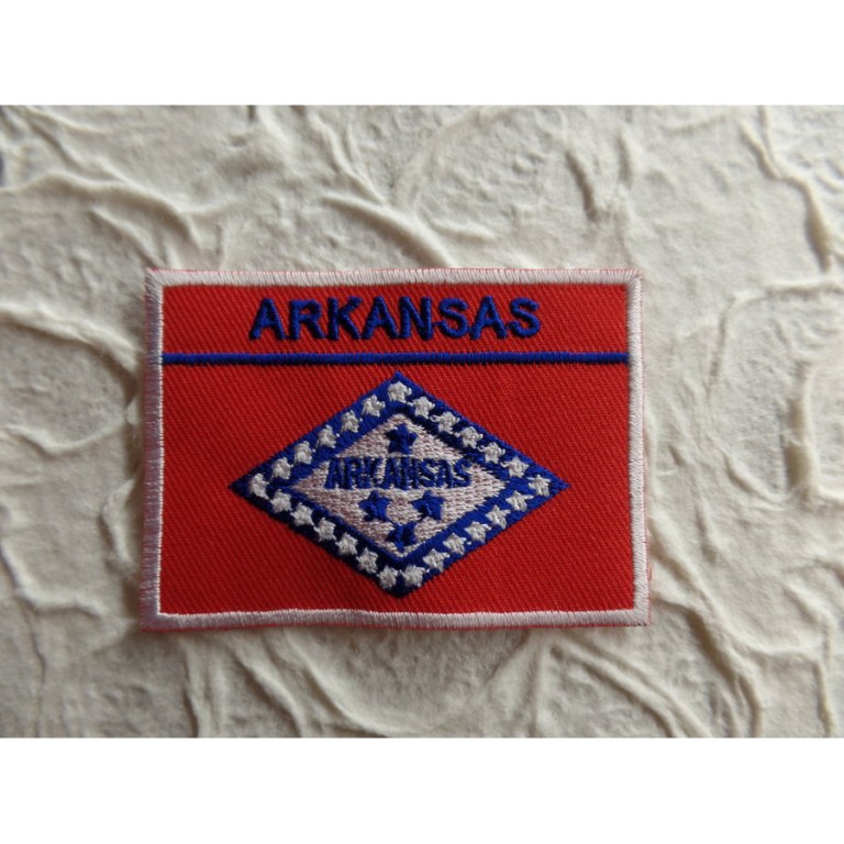 Ecusson drapeau Arkansas