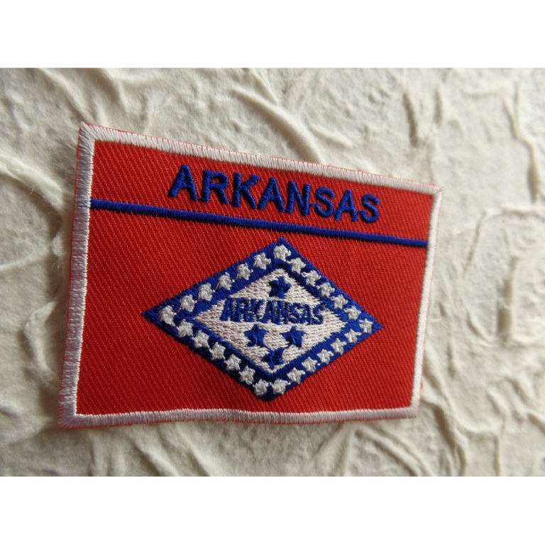 Ecusson drapeau Arkansas