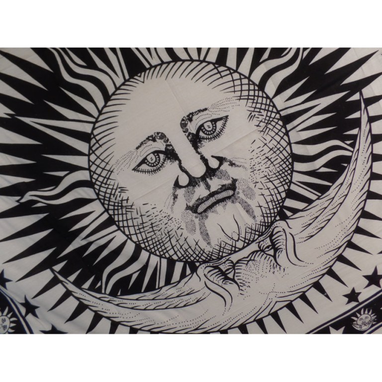 Maxi tenture noir et blanc les astres