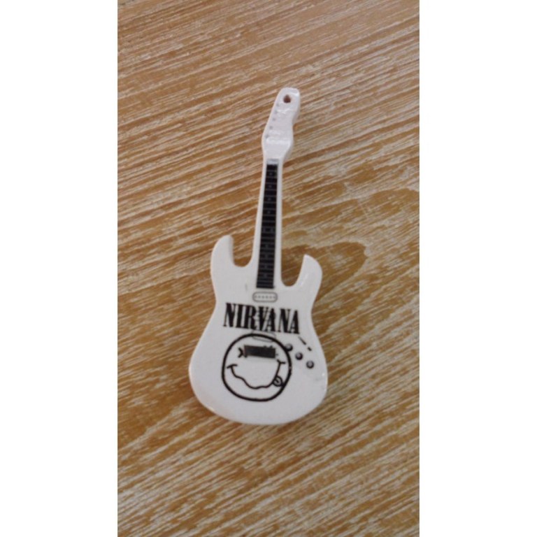 Magnet guitare Nirvana blanche