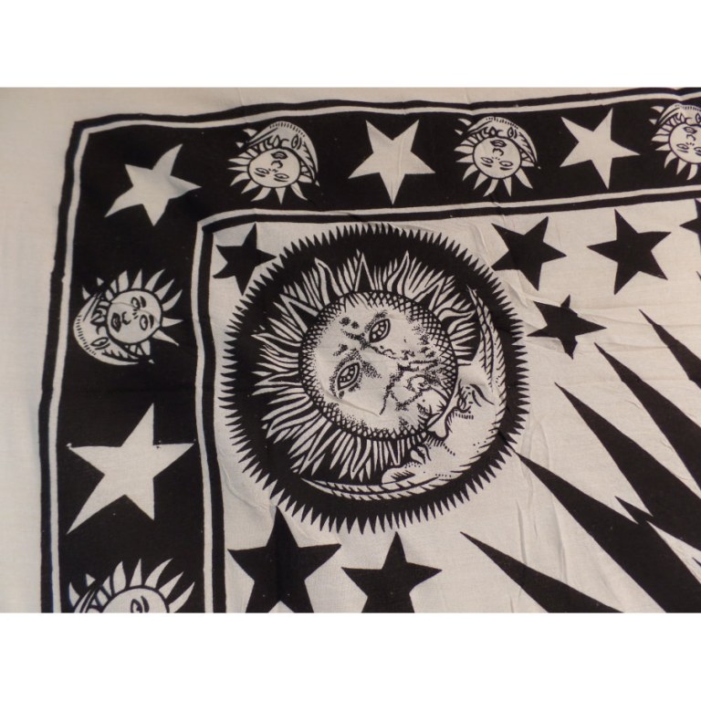 Maxi tenture noir et blanc les astres