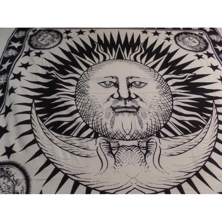 Maxi tenture noir et blanc les astres