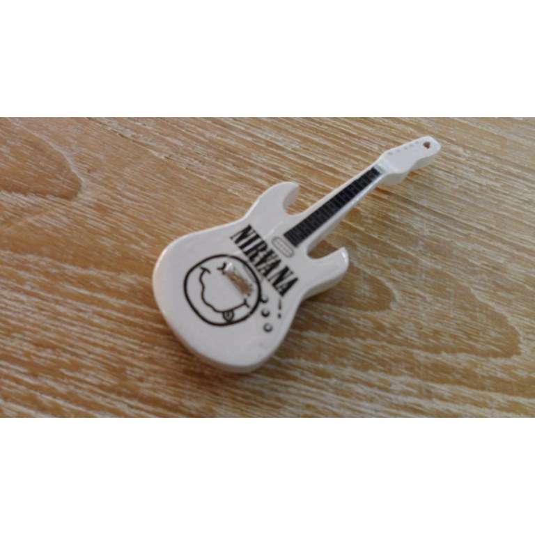 Magnet guitare Nirvana blanche