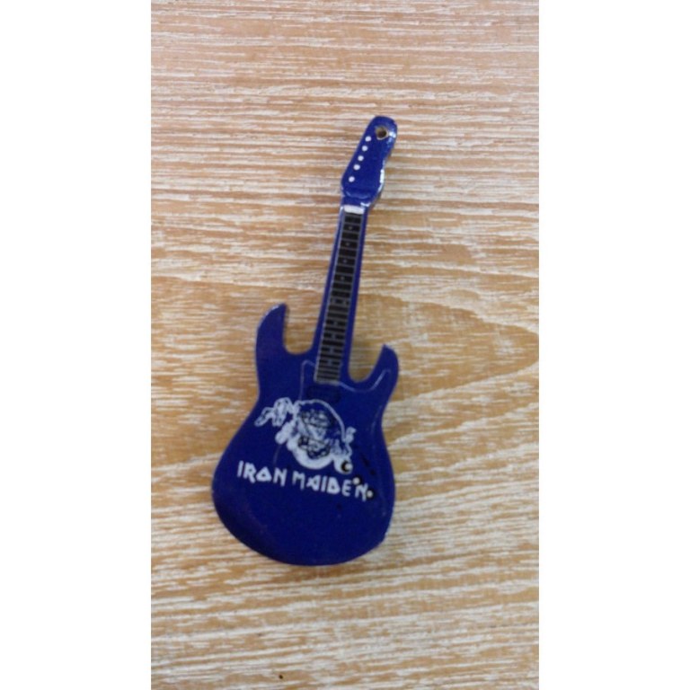 Magnet bleu guitare Iron Maïden