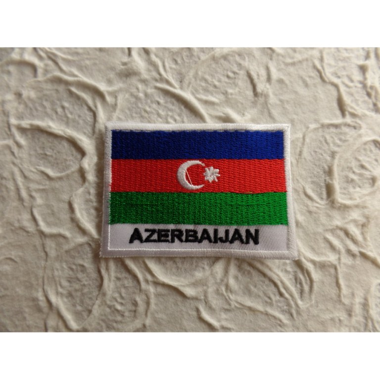 Ecusson drapeau Azerbaïdjan