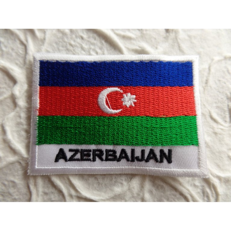 Ecusson drapeau Azerbaïdjan