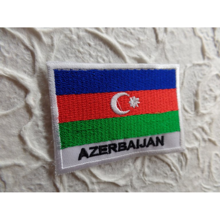 Ecusson drapeau Azerbaïdjan