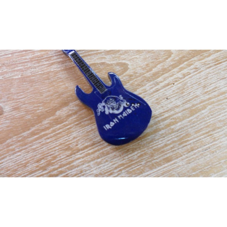 Magnet bleu guitare Iron Maïden