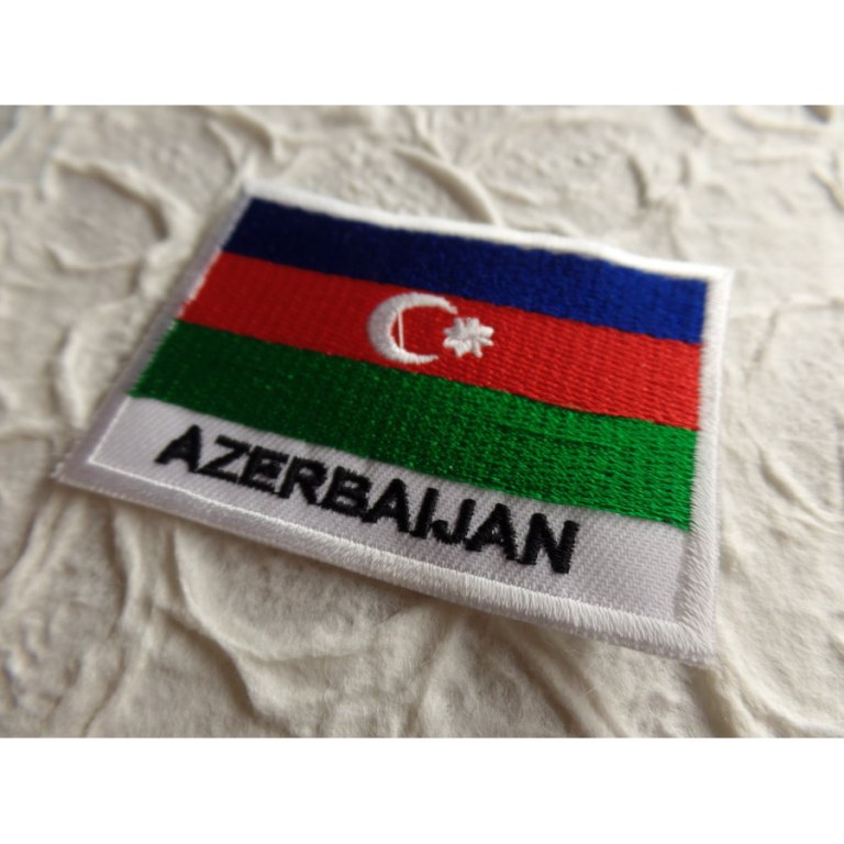 Ecusson drapeau Azerbaïdjan