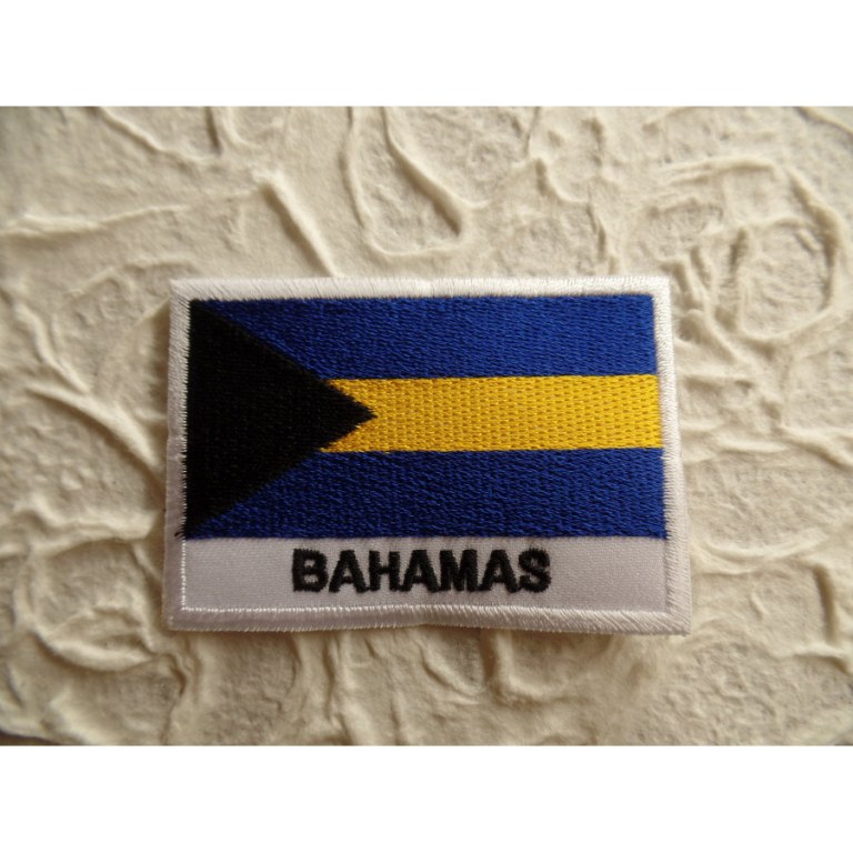 Ecusson drapeau Bahamas