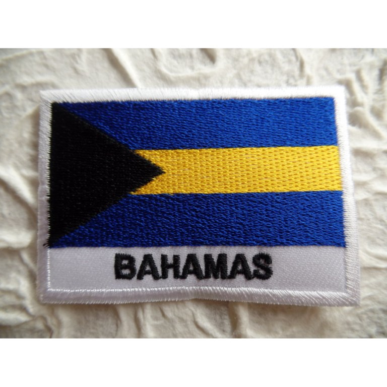 Ecusson drapeau Bahamas