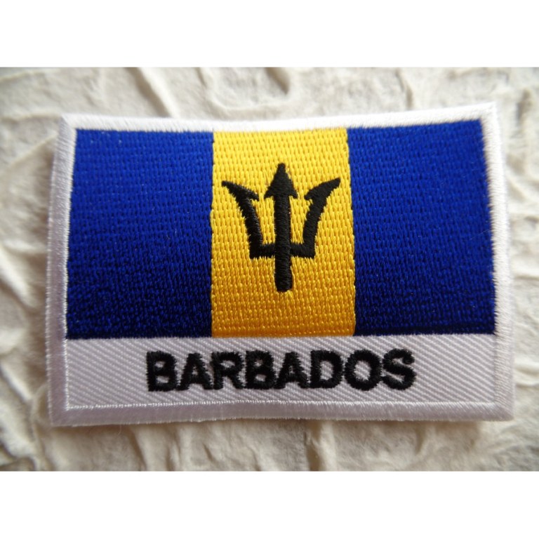 Ecusson drapeau de la Barbade