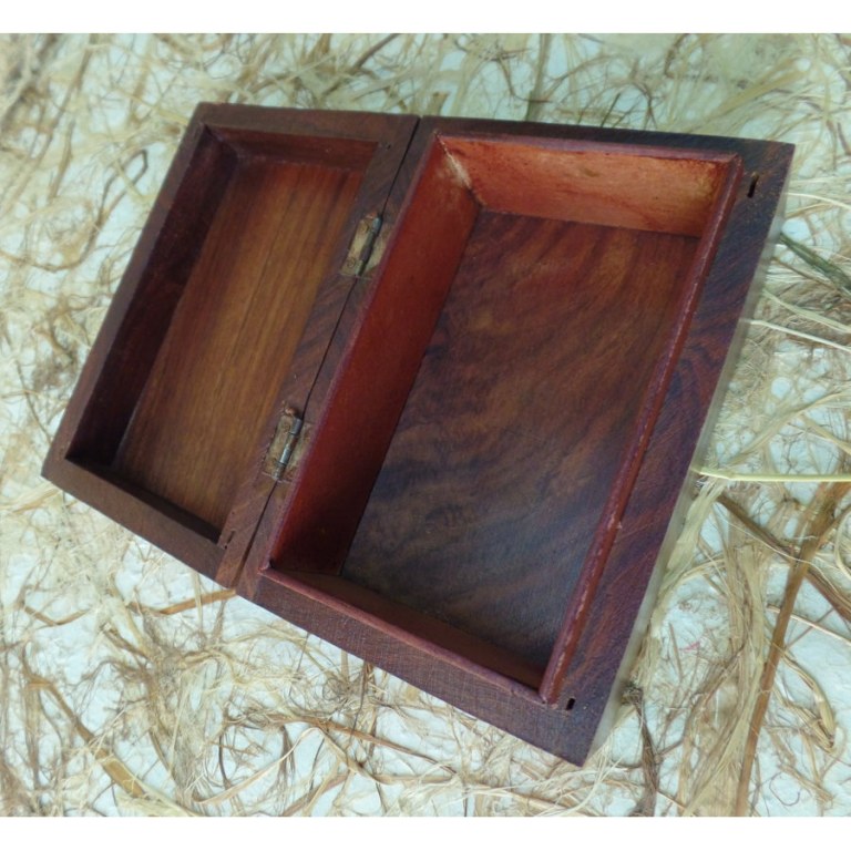 Boite rectangle en bois lotus