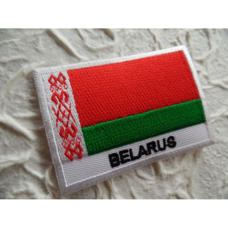 Ecusson drapeau Biélorussie
