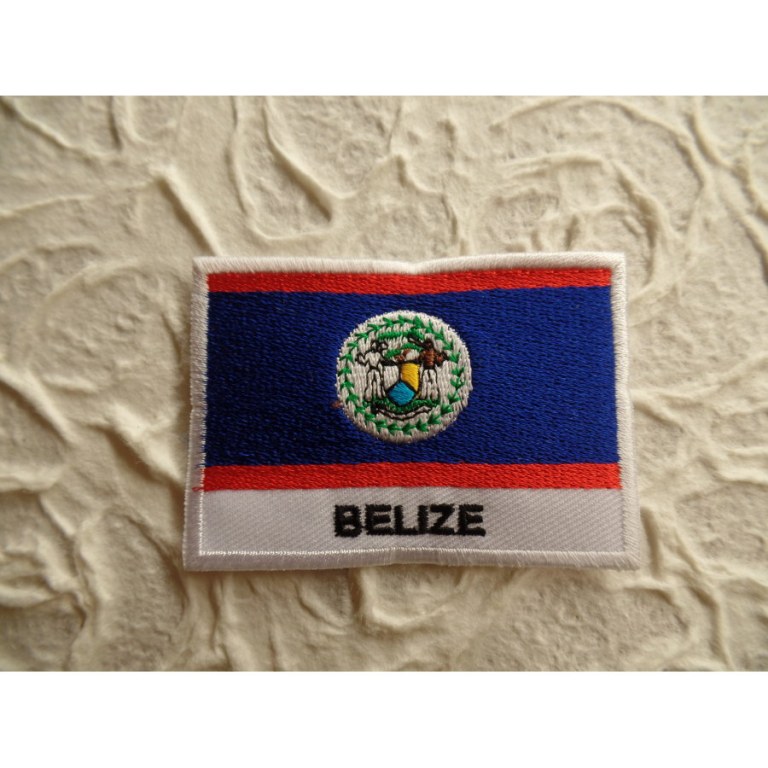 Ecusson drapeau Bélize