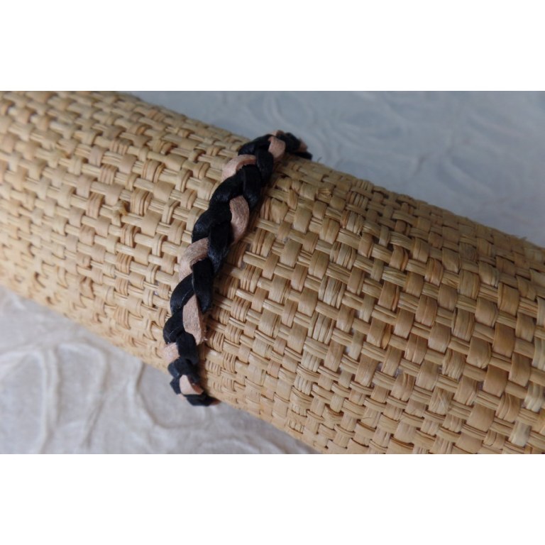 Bracelet cuir bicolore 2