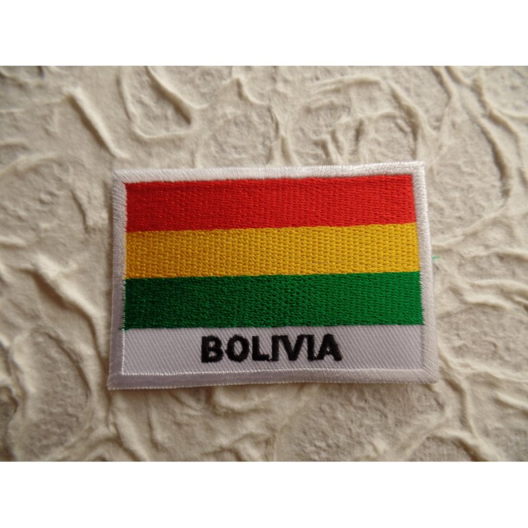 Ecusson drapeau Bolivie