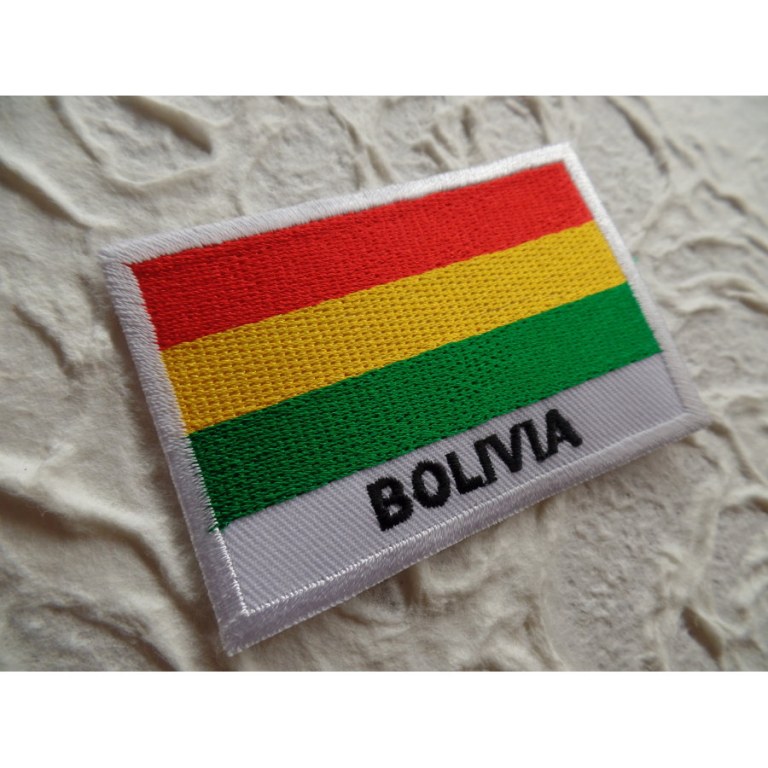 Ecusson drapeau Bolivie