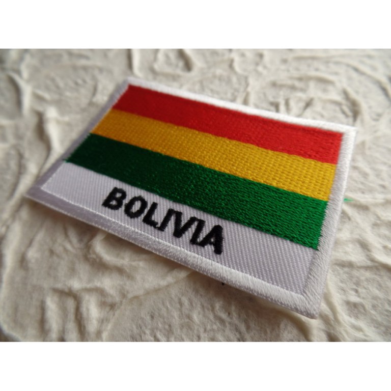 Ecusson drapeau Bolivie