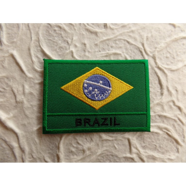 Ecusson drapeau Brésil